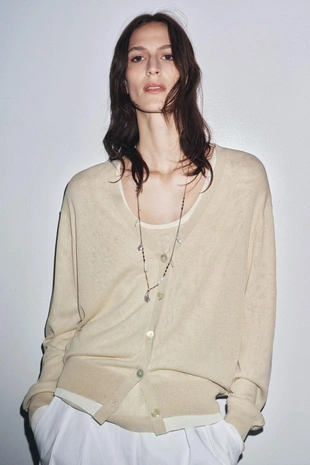 Двухслойный кардиган- Заказать в России