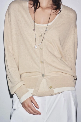 Двухслойный кардиган- Заказать в России