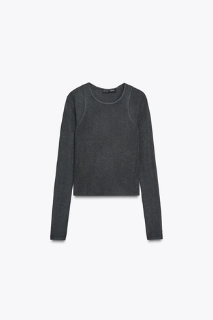 Трикотажный топ-трансформер- Заказать в России