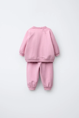Купить Zara Комплект из толстовки и брюк-джоггеров с махровой вышивкой