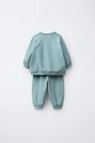 Купить Zara Комплект из толстовки и брюк-джоггеров с махровой вышивкой