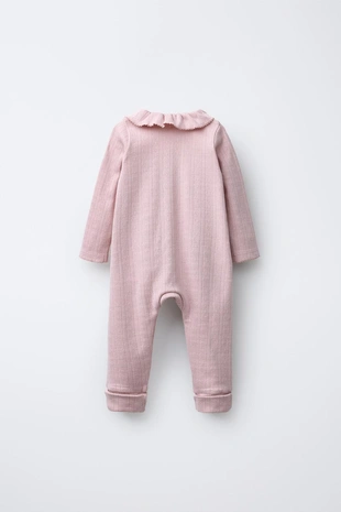 CONVERTIBLE FOOT HEART POINTELLE SLEEPSUIT- Заказать в России