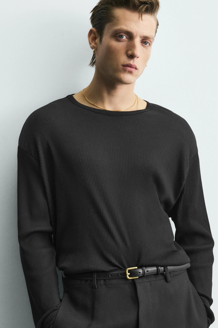 Футболка из легкого лиоцелла и хлопка