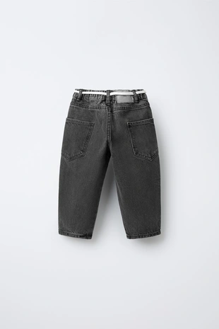 Купить Zara Джинсы BAGGY с ремнем