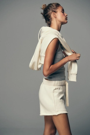 Шорты в стиле рустик на шнурке- Заказать в России