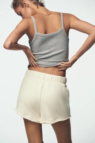 Шорты в стиле рустик на шнурке- Заказать в России