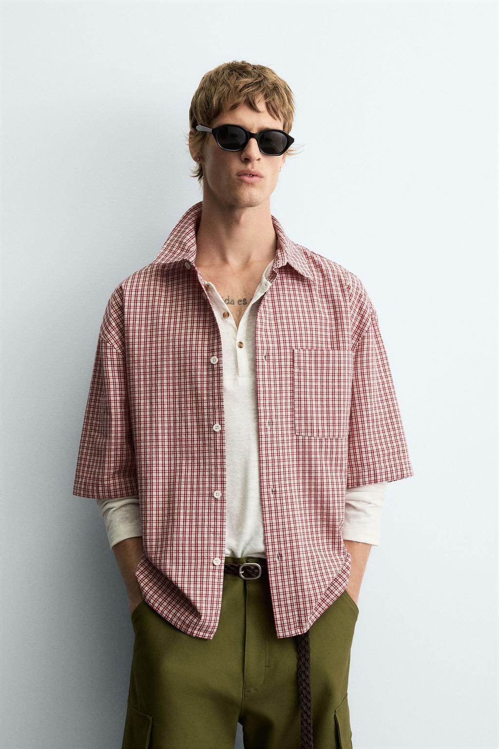 РУБАШКА RELAXED FIT В КЛЕТКУ