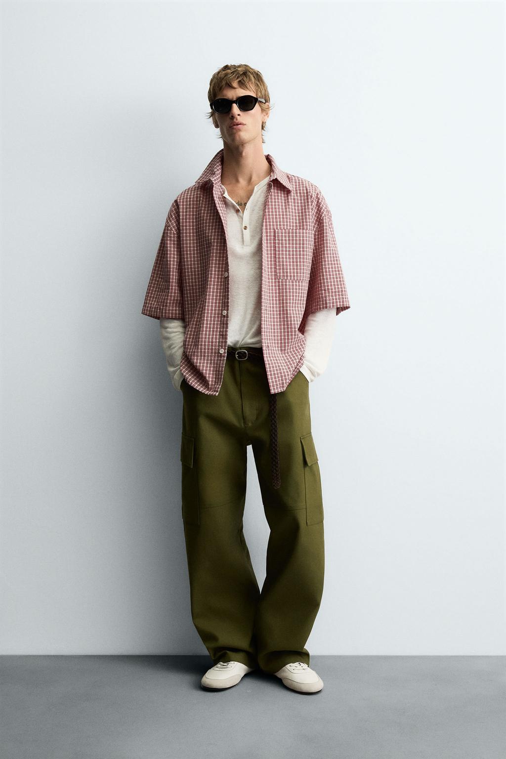 РУБАШКА RELAXED FIT В КЛЕТКУ