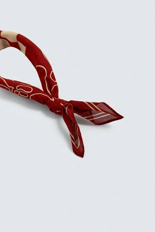 Бандана с контрастным принтом- Заказать в России