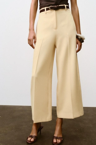 Купить Zara Брюки-кюлоты с ремнем