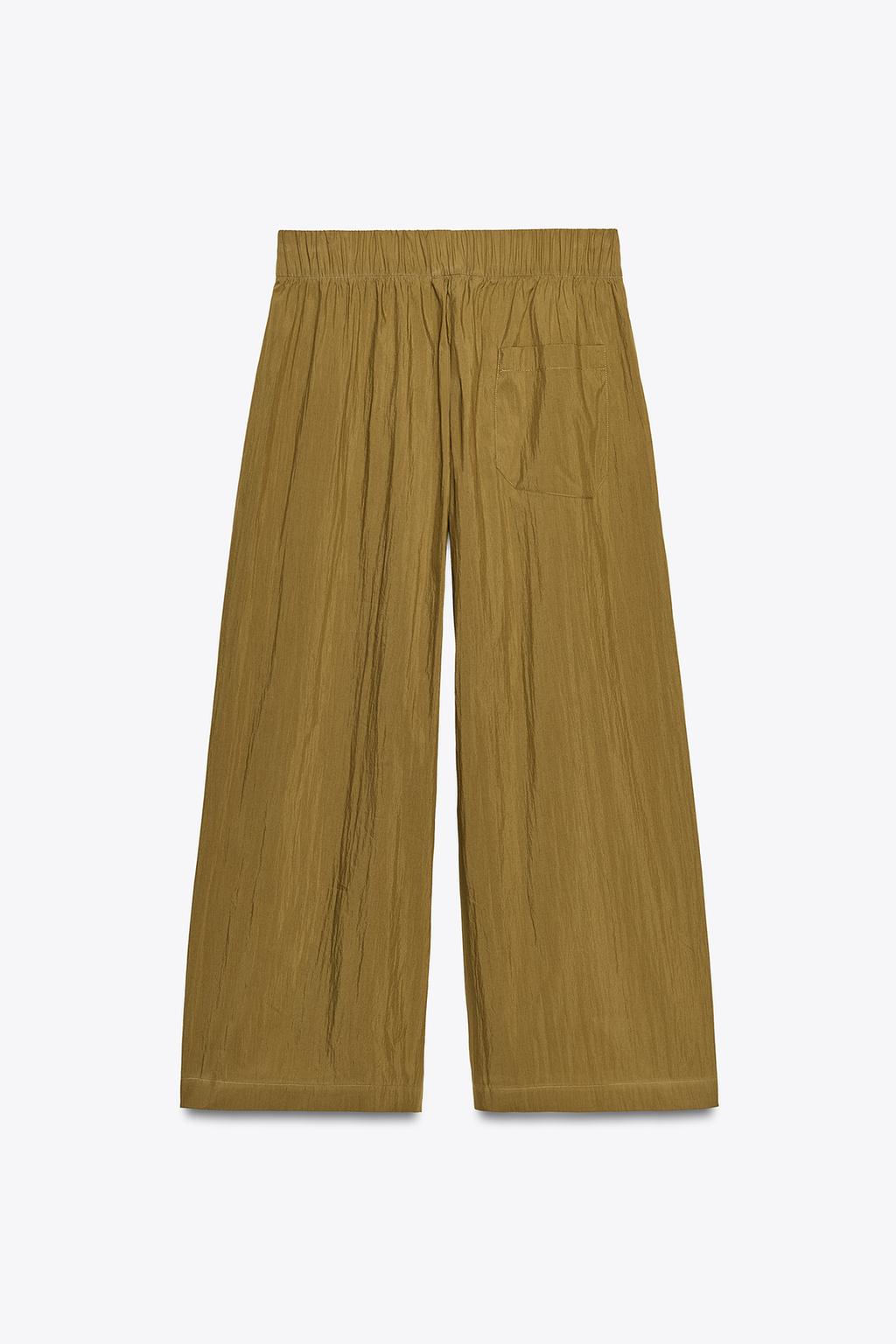 БРЮКИ ИЗ ПОПЛИНА С ЗАЩИПАМИ — ZW COLLECTION
