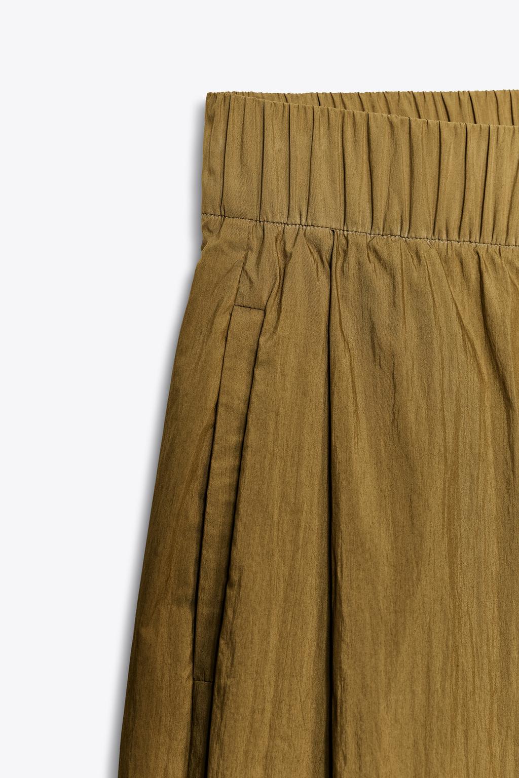 БРЮКИ ИЗ ПОПЛИНА С ЗАЩИПАМИ — ZW COLLECTION