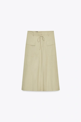 Юбка-миди карго- Заказать в России