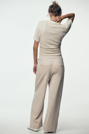 Футболка в стиле рустик со сборками- Заказать в России