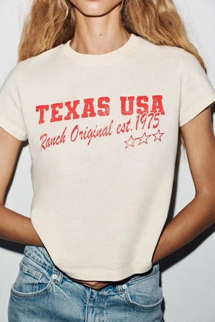 Футболка с текстом и эффектом потертости- Заказать в России