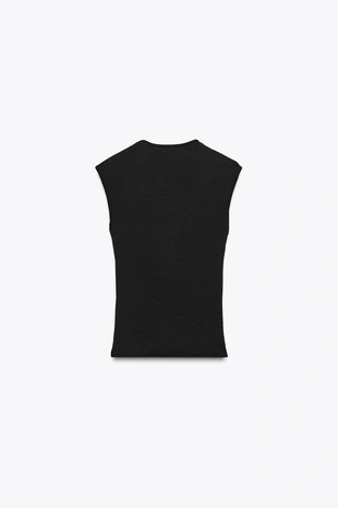 Футболка из эластичной ткани в рубчик- Заказать в России