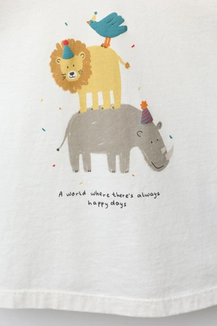 Футболка с анималистическим принтом- Заказать в России