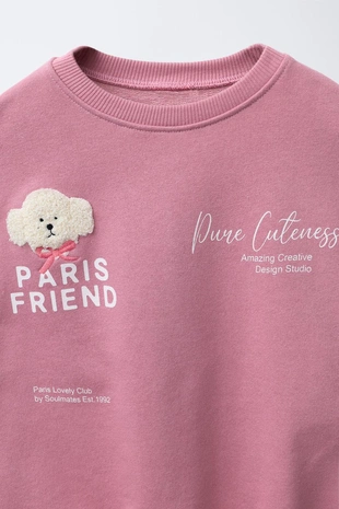 Толстовка с махровой аппликацией - Заказать в России