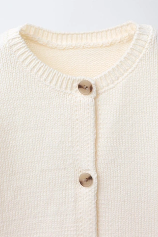 Вязаный кардиган с карманами-сердечками- Заказать в России