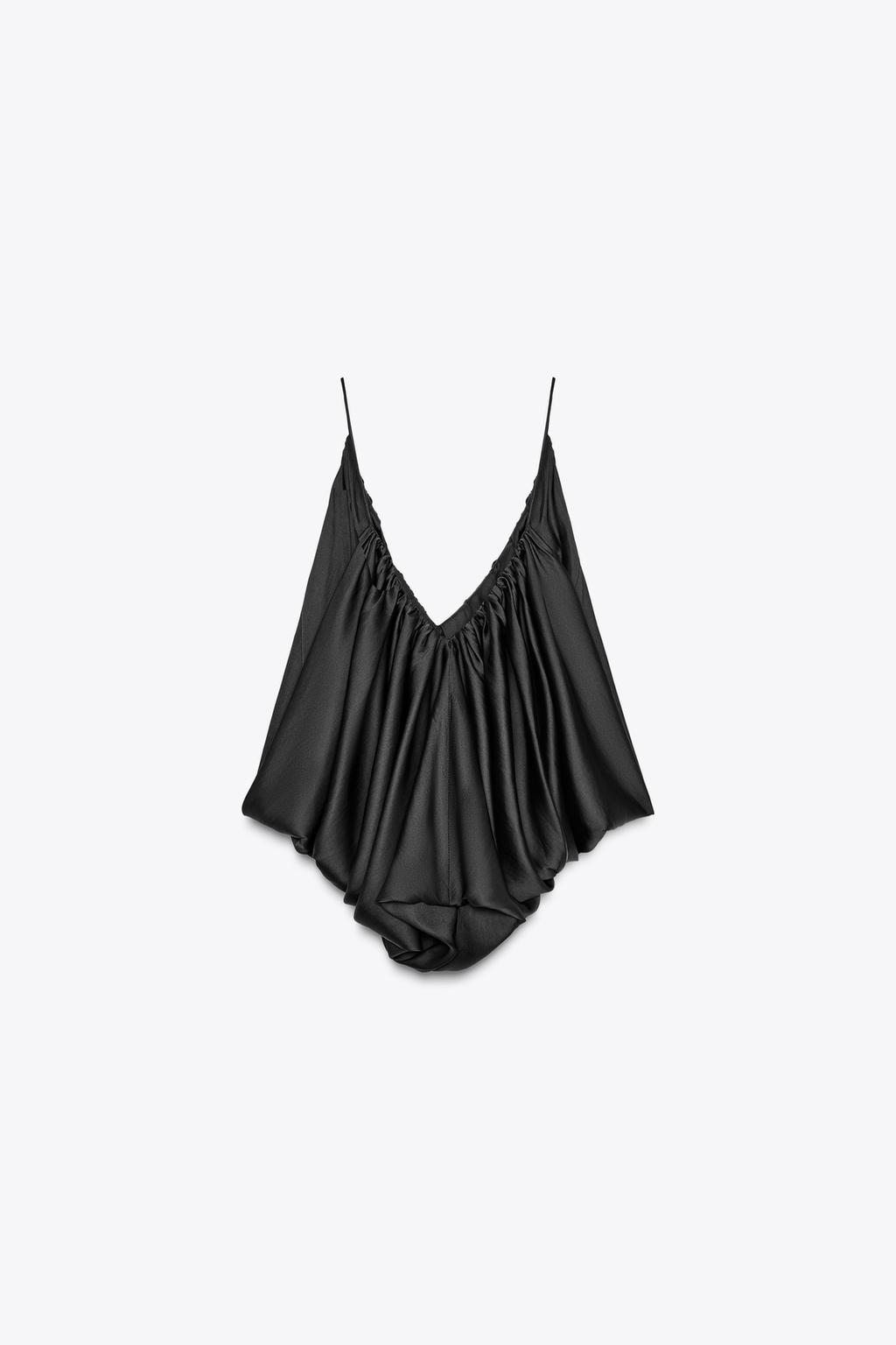 АТЛАСНЫЙ ТОП СО СБОРКАМИ ZW COLLECTION