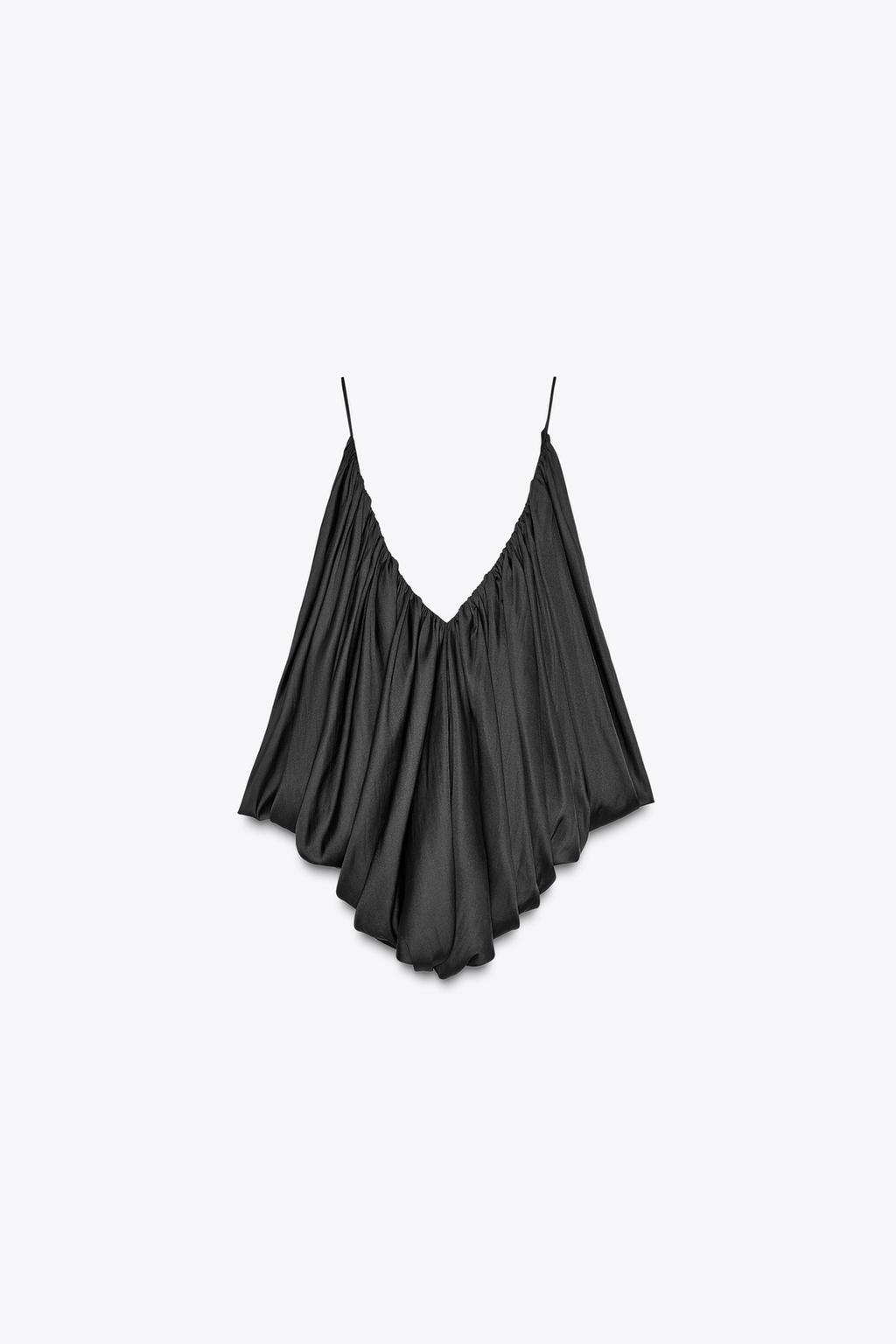 АТЛАСНЫЙ ТОП СО СБОРКАМИ ZW COLLECTION