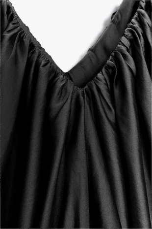 Атласный топ со сборками ZW COLLECTION- Заказать в России