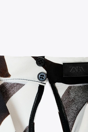 Топ с горловиной халтер и анималистическим принтом — ZW COLLECTION- Заказать в России