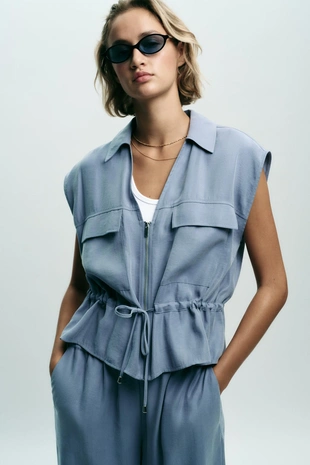 Топ сафари из мягкой ткани- Заказать в России