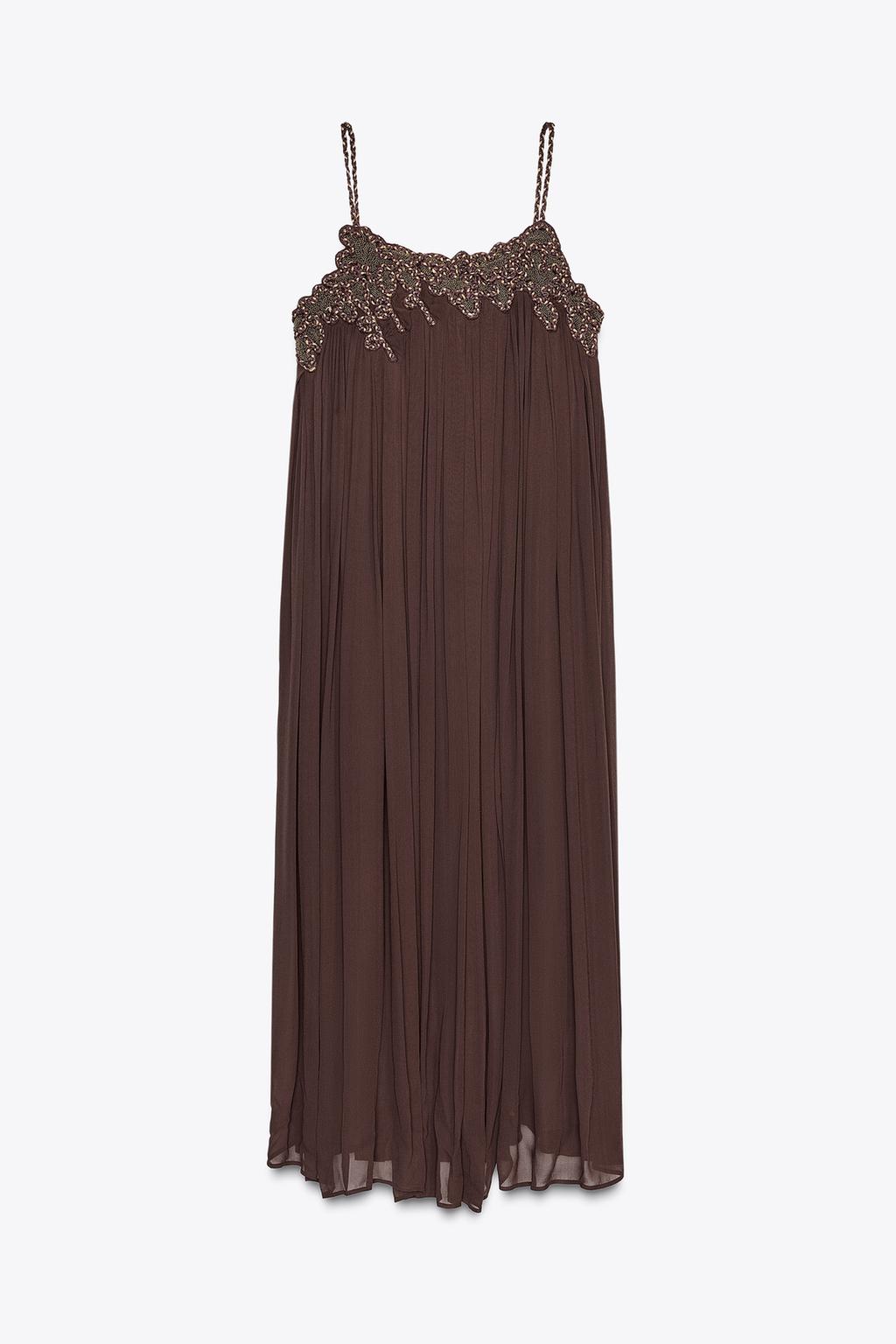 ДЛИННОЕ ПЛАТЬЕ С ВЫШИВКОЙ — ZW COLLECTION