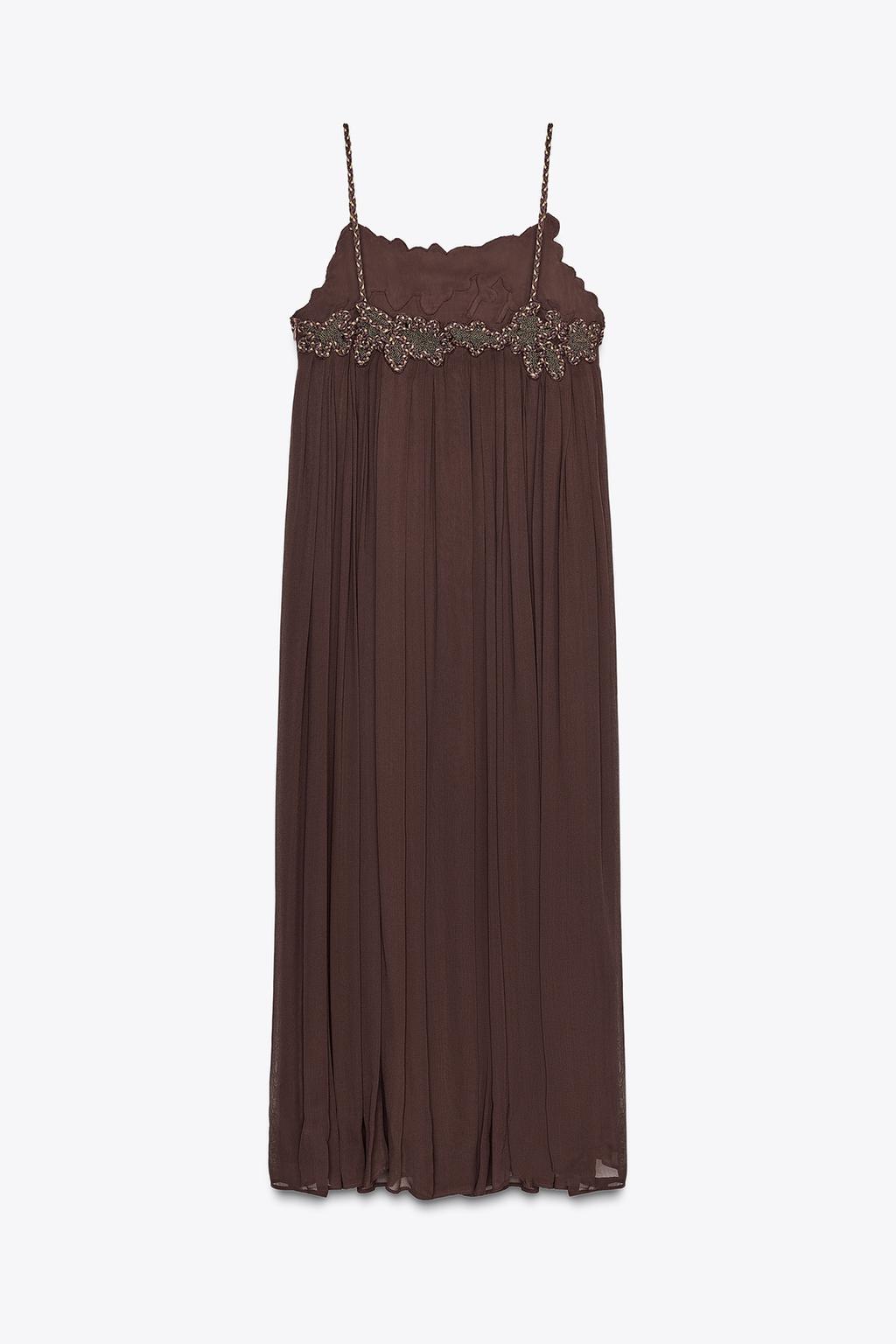 ДЛИННОЕ ПЛАТЬЕ С ВЫШИВКОЙ — ZW COLLECTION
