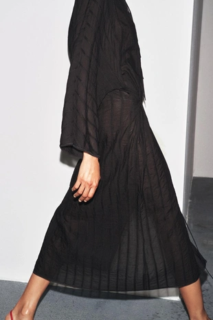 Платье миди с декоративными пуговицами — ZW COLLECTION- Заказать в России