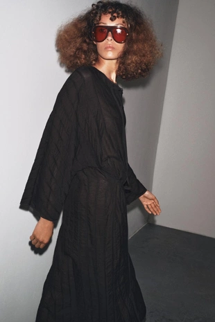 Платье миди с декоративными пуговицами — ZW COLLECTION- Заказать в России