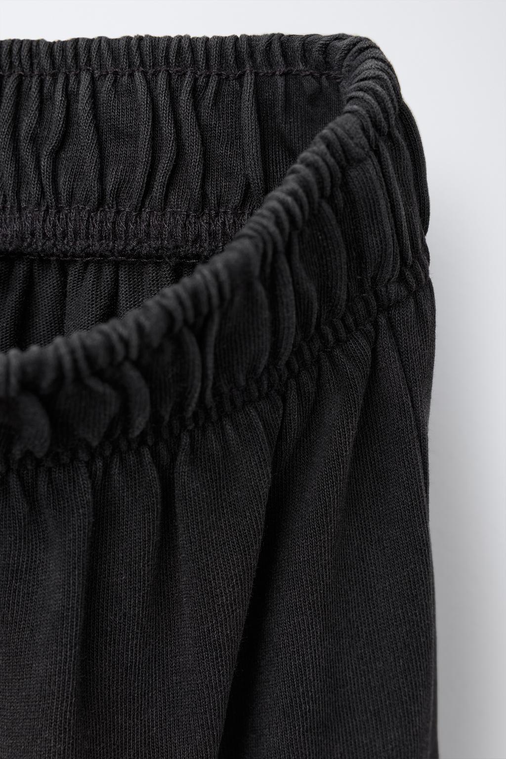БРЮКИ WIDE LEG КАРГО С ЭФФЕКТОМ ПОТЕРТОСТИ