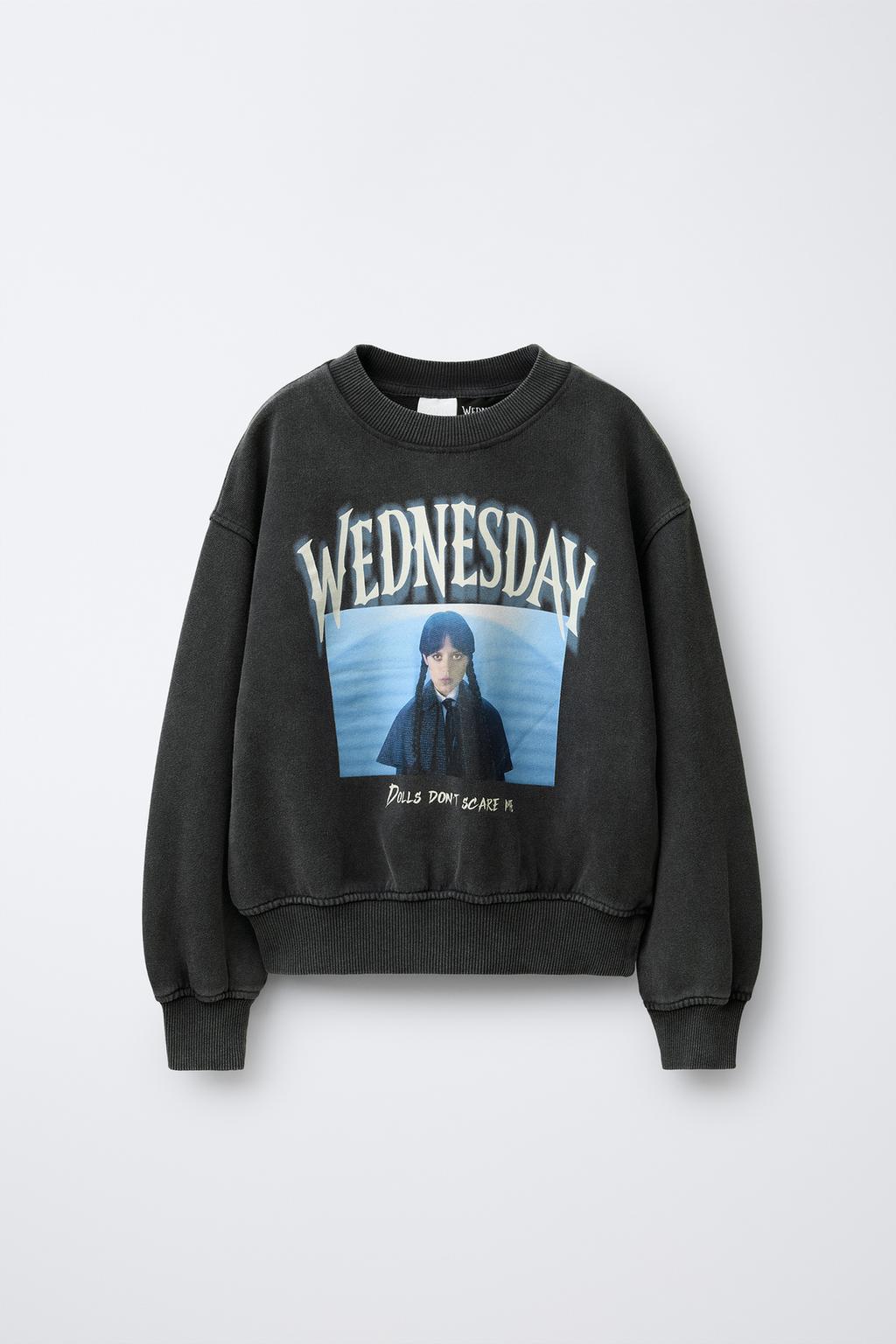 ТОЛСТОВКА С ЭФФЕКТОМ ПОТЕРТОСТИ WEDNESDAY ©