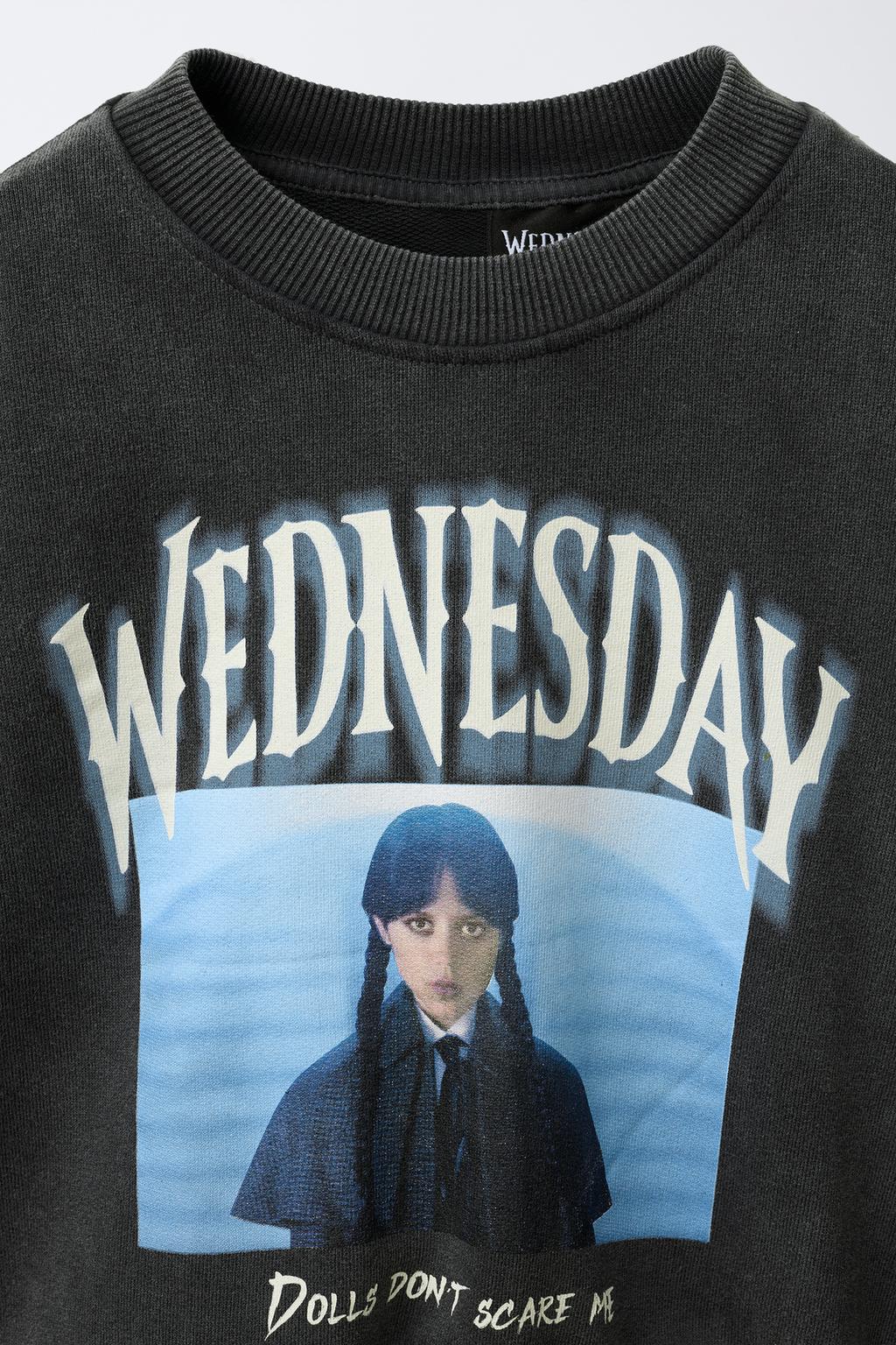 ТОЛСТОВКА С ЭФФЕКТОМ ПОТЕРТОСТИ WEDNESDAY ©