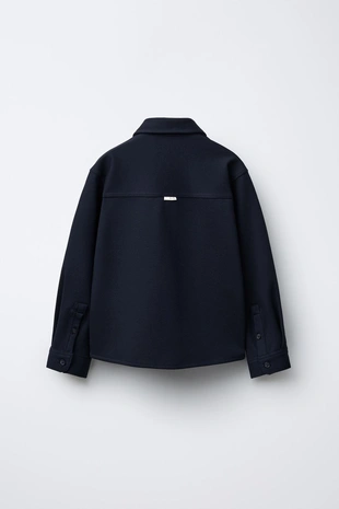 Базовая куртка-рубашка с карманом- Заказать в России