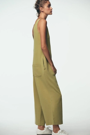 Комбинезон из ткани интерлок с эффектом стирки- Заказать в России