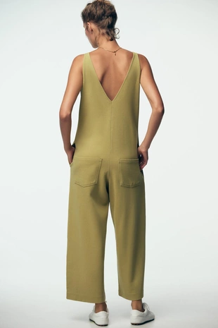 Комбинезон из ткани интерлок с эффектом стирки- Заказать в России