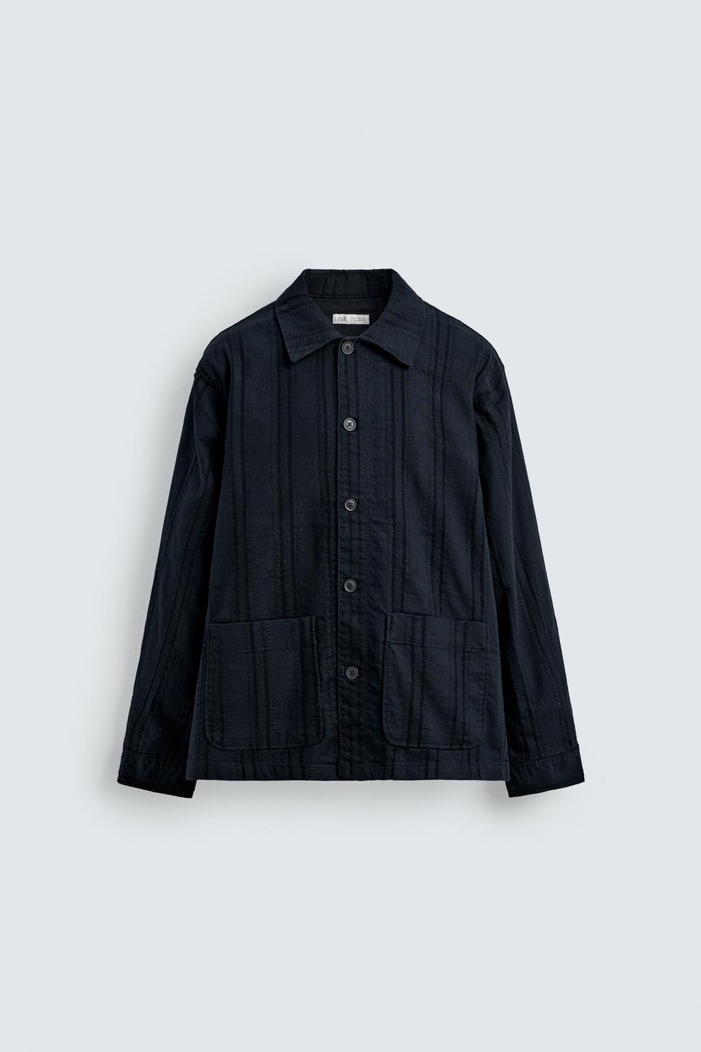 КУРТКА-РУБАШКА JACQUARD В ПОЛОСКУ