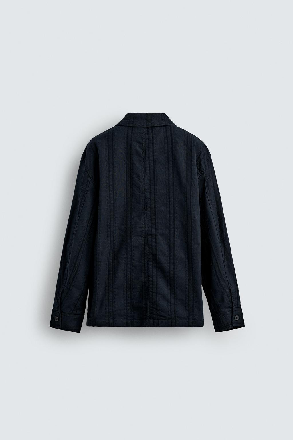 КУРТКА-РУБАШКА JACQUARD В ПОЛОСКУ