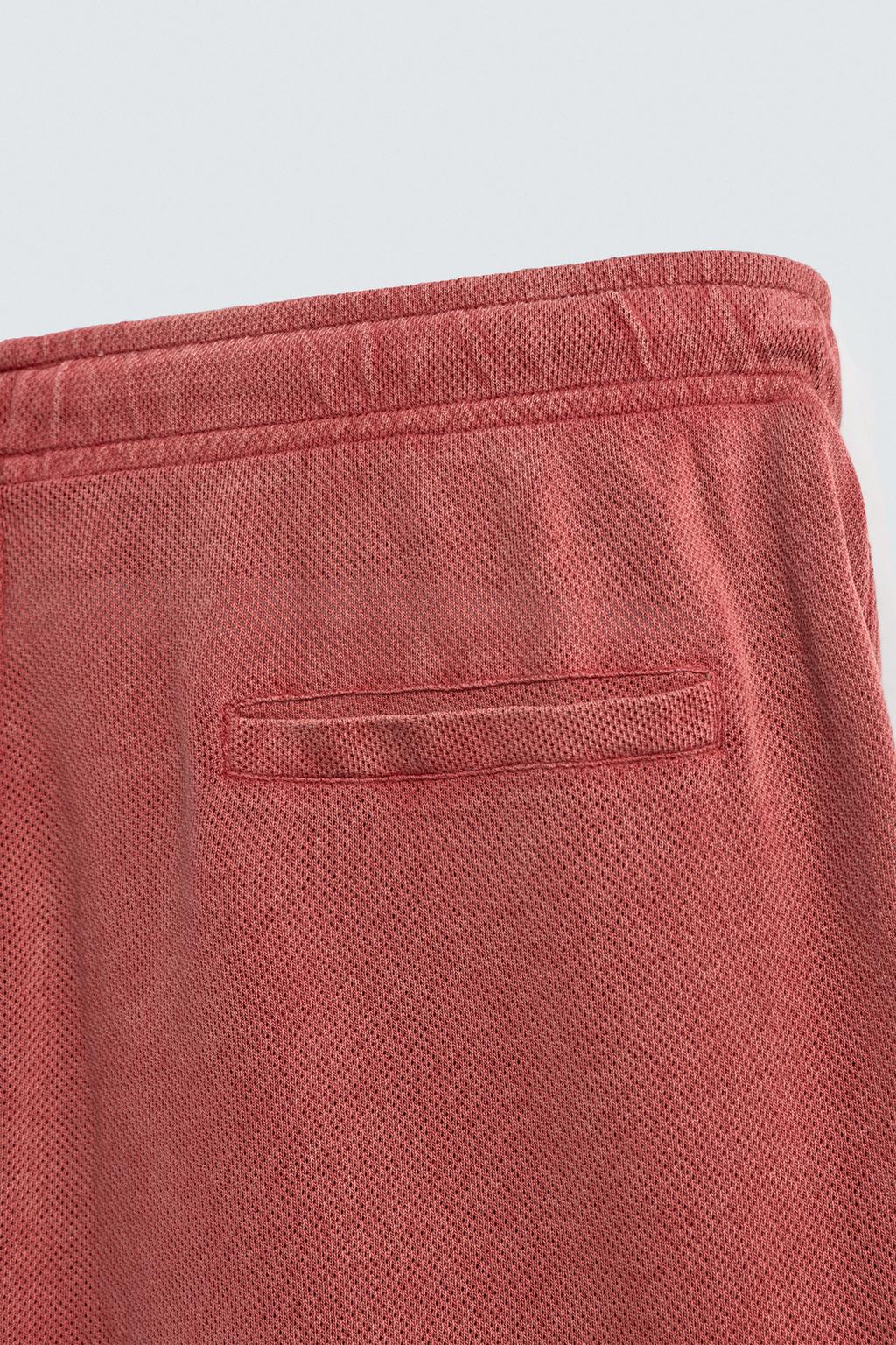 ШОРТЫ VARSITY ИЗ ТКАНИ С ОТКРЫТОЙ СТРУКТУРОЙ