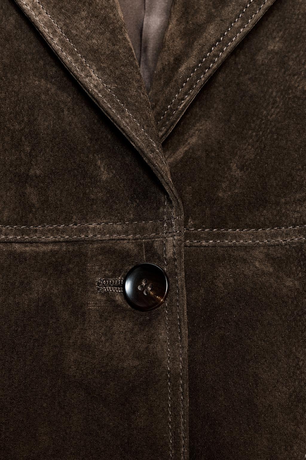 ПАЛЬТО ИЗ 100% ЗАМШИ — ZW COLLECTION LIMITED EDITION