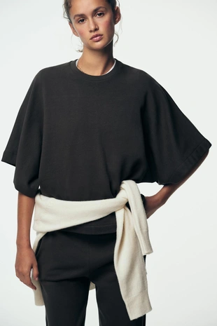 Толстовка с короткими рукавами в стиле рустик- Заказать в России