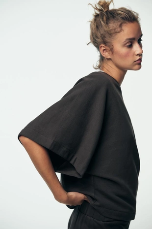 Толстовка с короткими рукавами в стиле рустик- Заказать в России