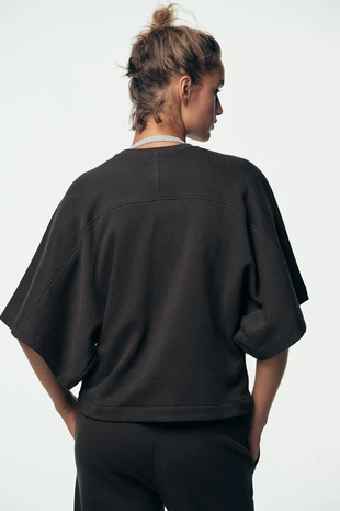 Толстовка с короткими рукавами в стиле рустик- Заказать в России