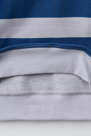 Толстовка в полоску с текстом- Заказать в России