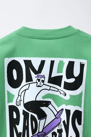 Футболка с принтом SKATER- Заказать в России