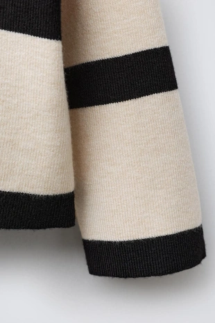 Трикотажное поло в полоску с сердцем- Заказать в России