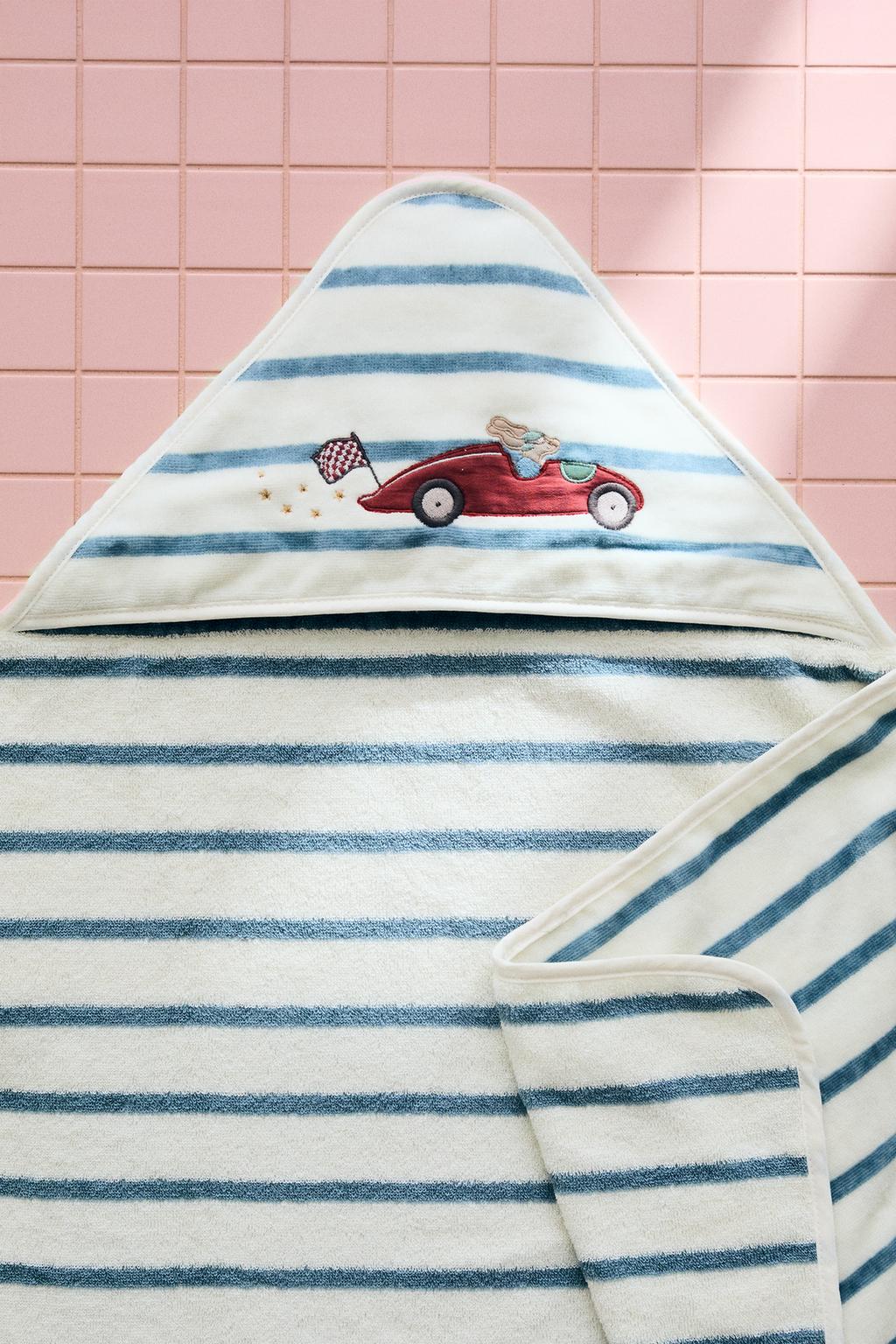 Детский халат hand towel с капюшоном в виде гонщика-собаки