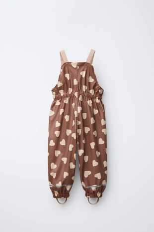 Прорезиненный комбинезон с принтом WATER RESISTANT- Заказать в России